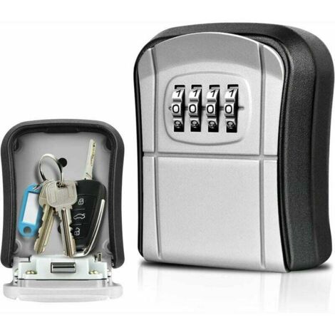Cassetta di sicurezza per chiavi da parete Mini cassetta di sicurezza per chiavi da esterno con codice digitale a 4 cifre, impermeabile e reimpostabile, per casa, scuola, ufficio, fabbrica, Airbnb, ga (1/4)