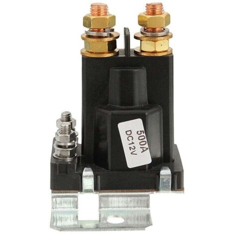 Relé de arranque de coche de 12 V y 500 A, 4 pines, alta corriente, relé de parada automática, una pieza (1/4)