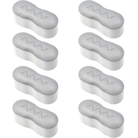 Juego de 8 protectores para asiento de inodoro con adhesivo fuerte, universales, para el hogar, hoteles y restaurantes. (1/4)