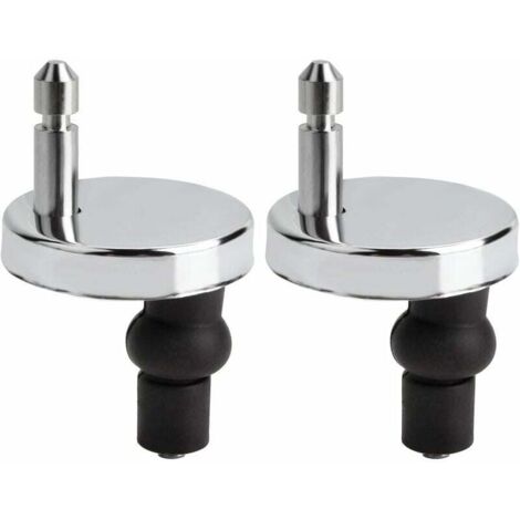 Bisagras universales de repuesto para asiento de inodoro de 50 mm, 2 unidades, compatibles con todos los asientos de inodoro, instalación rápida. (1/4)