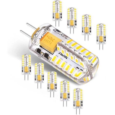 POCKETMAN 10 Lampadine LED G4 COB Da 1W, Luce Bianca O Calda, 12V DC, Senza Sfarfallio - 2