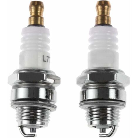 Bujía l7t para motosierra y desbrozadora para motor de dos tiempos, accesorios para bujías 430/520, accesorios para motosierra Husqvarna, 2 piezas (1/4)