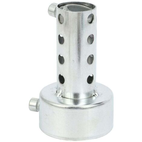 Deflector de silenciador para escape de motocicleta plateado DB de 48 mm x 80 mm (1/4)
