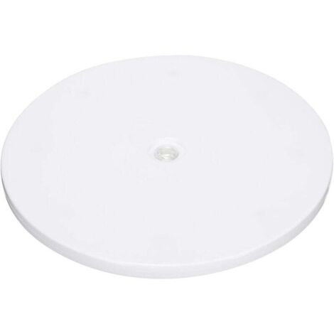 Soporte giratorio resistente de 8 pulgadas con rodamientos de bolas de acero, base giratoria de 360° para monitores de TV y ordenador de pantalla grande, color blanco