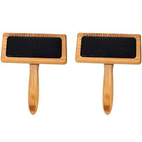 Cepillos de cardado de madera, peine de limpieza para fieltrar con aguja y mango, profesional para cardado y fieltrado. (1/4)