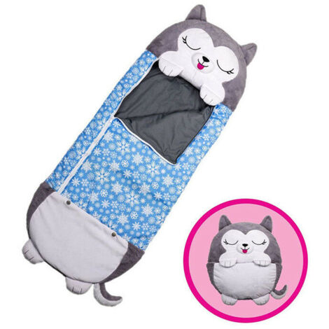 Saco de dormir y almohada 2 en 1 Happy Nappers para niños, edredón de 135 x 50 cm, apto para todas las estaciones. (1/4)