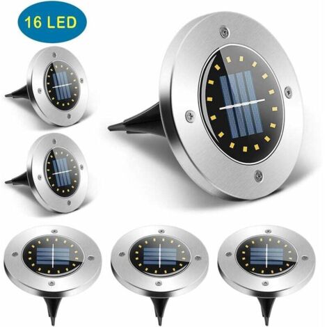 Confezione da 8 luci solari a LED da giardino, impermeabili IP65, ideali per balconi, giardini, patii e vialetti (bianco caldo) | Leroy Merlin