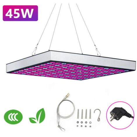 Lampada LED per la coltivazione ALOVZE da 45 W, 225 LED, lampada a spettro completo per piante da interno in fiore