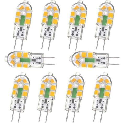 POCKETMAN 10 Lampadine LED G4 COB – 12V DC, Senza Sfarfallio, Bianco Caldo O Freddo