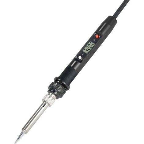 Soldador eléctrico profesional de 80 W con pantalla LCD digital y temperatura ajustable, sin plomo, miniestación de soldadura, 220 V, color negro (1/4)