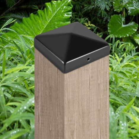 Tappi Per Pali Recinzione 10x10 Cm In Plastica Resistente - Proteggi Dal Marciume (4 Pezzi) - 2