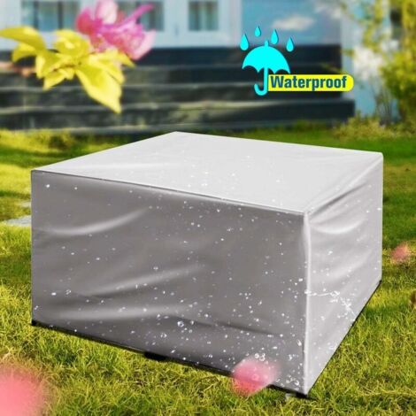 Uranshin Copertura Impilabile Per Sedie Da Giardino - Impermeabile, Anti-UV, Resistente, Oxford 210D, Adatta Per 5-7 Sedie, Con Corda Antivento