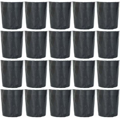 100 macetas de plástico degradables para viveros, macetas de inicio para flores de jardín, herramientas de jardinería para plantas suculentas, esquejes y plántulas, cinco tamaños.