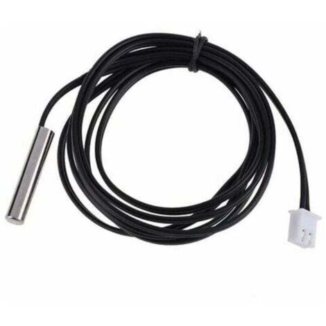 Sensor de temperatura NTC 10K/B3435 de alta precisión de 1 m, cable termistor resistente al agua, sonda de temperatura