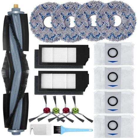 Accessoires pour Ecovacs Deebot X1 Omni / X1 e Omni / X1 Turbo Aspirateur, 1 Brosse principale, 4 Brosses Latérales, 4 Serpillièr (1/4)