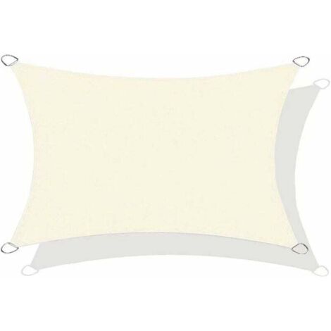 Tenda A Vela Rettangolare Impermeabile 260x270 Cm - Antistrappo, Blocco UV 98%, Con Occhielli In Alluminio, Grigio Scuro