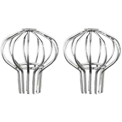 Set di 2 protezioni per grondaie in acciaio inox, protezione contro foglie, muschio, fango e detriti (adatte per fori di diametro 50 mm) (1/4)