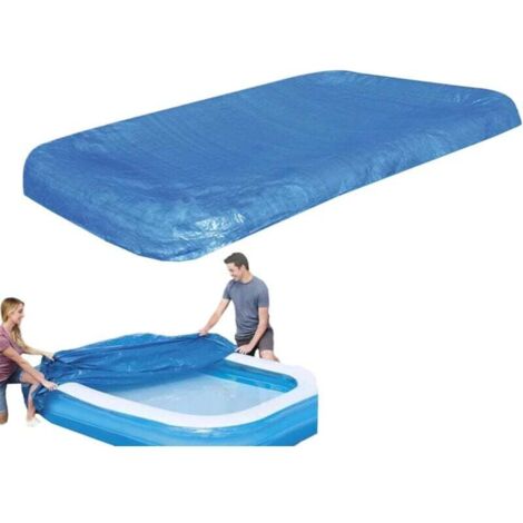 Copertura gonfiabile per piscina, copertura per piscina, telo pieghevole impermeabile e antipolvere con coulisse per spa, inverno, esterni, giardino e bordo piscina (1/4)