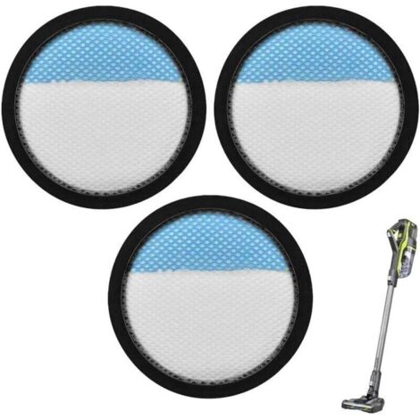 Confezione da 3 filtri lavabili per aspirapolvere senza fili Ryobi PCL720, PBLSV716, PBLSV717 (1/4)
