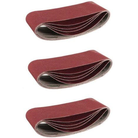 Confezione da 15 nastri abrasivi, 100 mm x 915 mm, grana 240, ossido di alluminio - Per la lavorazione del legno, lucidatura dei metalli, affilatura dei coltelli (1/4)