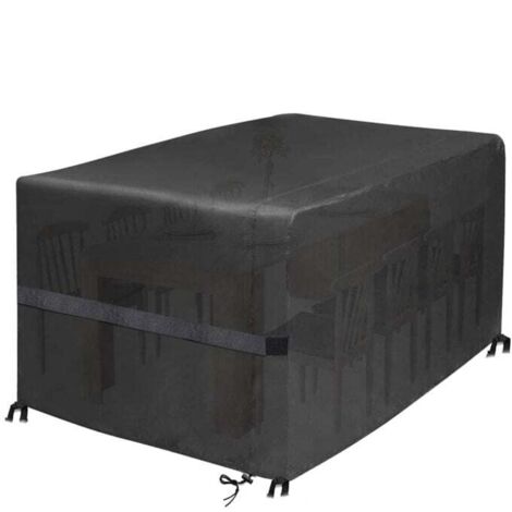 Copertura per mobili da giardino, 242x162x100 cm, copertura protettiva impermeabile per mobili da giardino, tessuto Oxford 420D, resistente ai raggi UV, antivento (1/4)