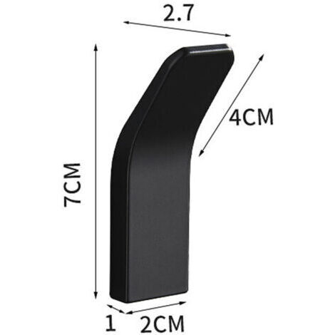 CPSARKV Gancio adesivo 3 pezzi Gancio da parete per bagno, antiruggine e impermeabile Porta asciugamani con adesivo per accappatoio, cappotto, asciugamano, chiavi, casa (1/3)