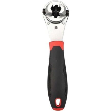 Chiave a cricchetto regolabile da 1 pezzo, strumento di riparazione multifunzione, chiave a bussola compatta con impugnatura ergonomica e design che consente di risparmiare tempo per lavori di ristrut (1/4)