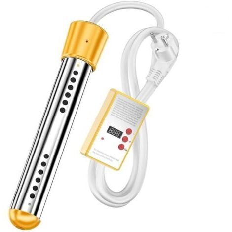 Riscaldatore a immersione da 3000 W, riscaldatore per piscina con timer di spegnimento automatico, riscaldatore elettrico portatile in acciaio inossidabile a immersione per piscina, secchio, vasca da