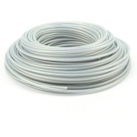 pezzi di filo per decespugliatore in acciaio da 3 mm x 10 metri, filo per decespugliatore, bobina di filo in acciaio resistente per decespugliatore da giardino, filo di ricambio per tosaerba (1/4)