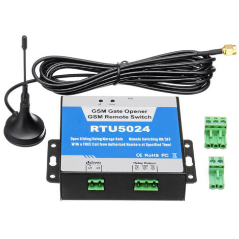 Controller di accesso manuale per edificio residenziale RTU5024 con antenna lunga 2G, apertura/chiusura a distanza tramite SMS, chiamata telefonica o telefono cellulare deng deng  ALOVEZ
