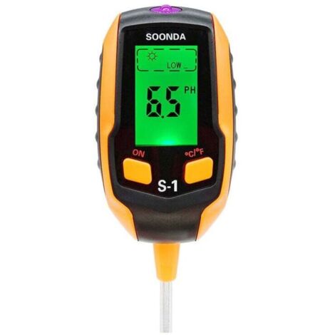 Misuratore di pH del terreno, tester digitale di pH del terreno 4 in 1, tester di umidità-luce-pH-temperatura del terreno, kit di strumenti da giardinaggio per la cura delle piante
