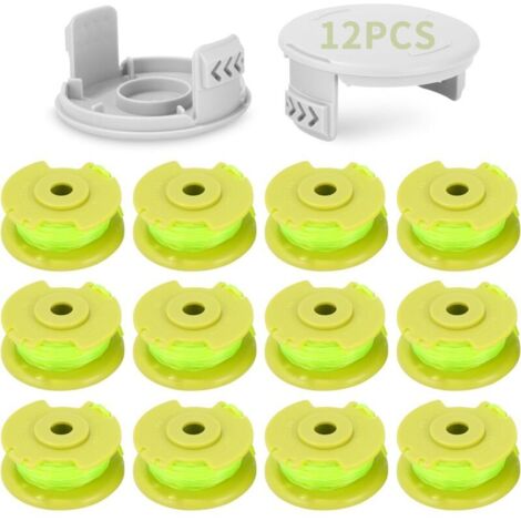 Confezione da 12 bobine di ricambio per decespugliatore + 2 coperture protettive (1/5)