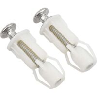 Viti per copriwater, fissaggi per sedili WC, facili da installare, 2 pezzi