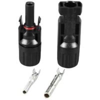 6 pares de conectores MC4 macho/hembra de doble anillo con sello impermeable para panel solar