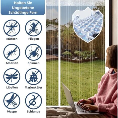 Mosquitera Magnetica Para Cortina 225 X 225 Cm Mosquitera Puerta