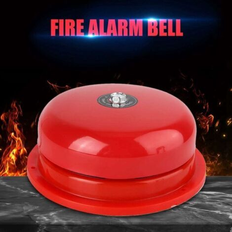 Zerone Cloche d'alarme Électrique 4 Pouces Cloche d'alarme Incendie Électrique de Sonnerie
