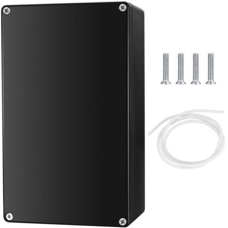 GOIEHIR Caja De Conexiones Eléctricas Impermeable IP66 – ABS Para Exterior E Interior, 200 X 120 X 75 Mm, Con Tornillos Y Alambre Precinto
