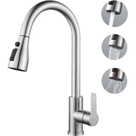 FEELSO Grifos De Cocina, Grifo De Cocina De Agua Con Filtro