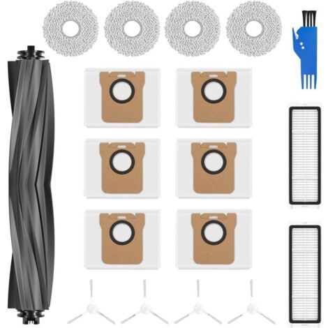 Alovez – Kit d'accessoires pour aspirateur Dreame L10s Ultra – 6 sacs anti-poussière 3L – 4 chiffons lavables – 4 brosses latérales – 2 filtres en ABA