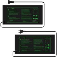 ZVD – Tapis chauffant étanche pour plantes – Accélère la germination – 21W – IP67 – Pour serre, reptiles, amphibiens – Lot de 2 pièces