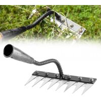 Râteau de désherbage de jardin en acier au carbone 5/6/7/8 dents, râteau de désherbage, râteau en fer pour désherbage, râteau de jardin en métal très résistant, râteau en fer pour jardinage et