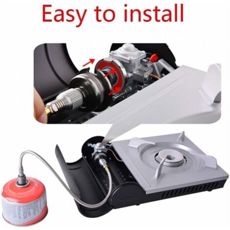Coolty Lot De 2 Adaptateurs Pour Réchaud à Gaz Camping (Butane, Connecteur à Vis)