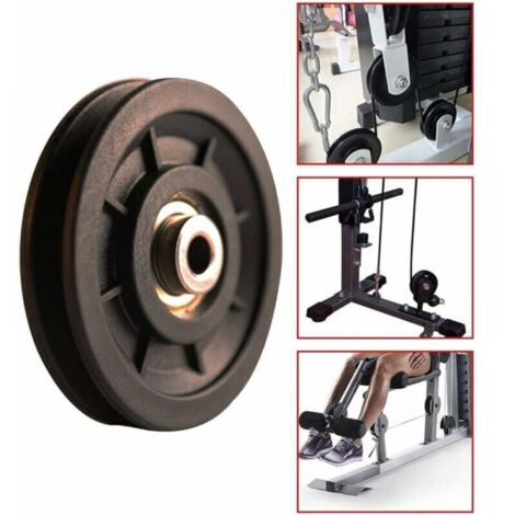 Puleggia In Poliammide/nylon 82x70 Mm, Foro 25 Mm, Con Cuscinetto A Sfera, Per Alimenti, Resistente E Antiscivolo - 4