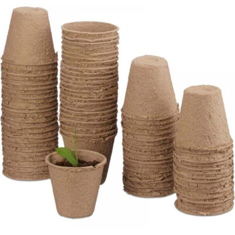 Vaso Tondo in Plastica PPL Colore Terracotta Diametro 40 cm Altezza 28