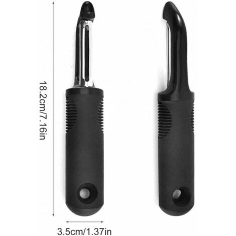 Pelapatate Per Agrumi 2 Pezzi, Sbucciafrutta A Forma Di Pesce Per Arance, Limoni E Pompelmi, Strumento Da Cucina Ergonomico Con Lama A 4 Lati, Manico Antiscivolo, Colori Arancione E Verde - 3