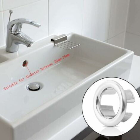 Rubinetto lavabo con tappo di troppo pieno diametro 37 cromo - TRES
