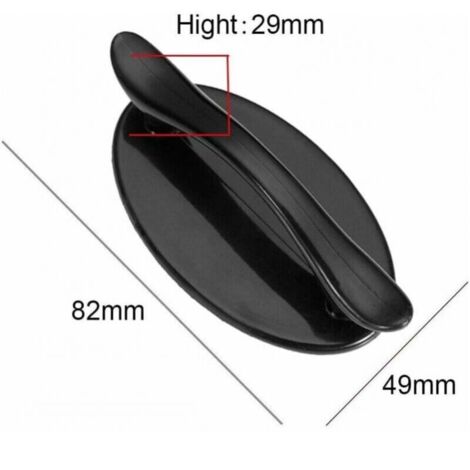 Sitayakuma Mensola magnetica per frigorifero, 2 pezzi, portaspezie magnetica, per organizer da cucina, colore nero