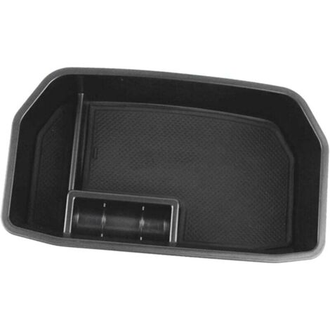 DIYUCAR Vassoio portaoggetti da bracciolo nero adatto per S60 S60L V60 XC60 2009-2017 con accessori auto tappetino