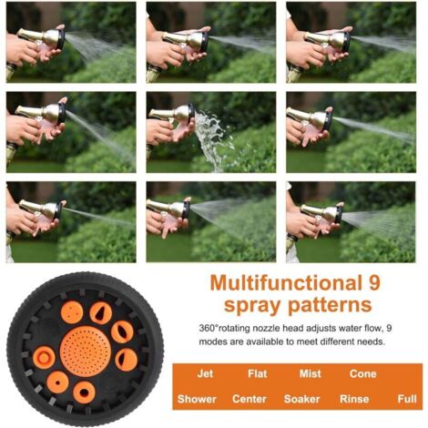 Hillylolly Garten-Handbrause Aus Metall – Hochdruck-Spritzpistole Mit 4 Sprüheinstellungen Für Autos, Pflanzen & Co. Hillylolly Garten-Handbrause Aus Metall – Hochdruck-Spritzpistole Mit 4 Sprüheinstellungen Für Autos, Pflanzen & Co.