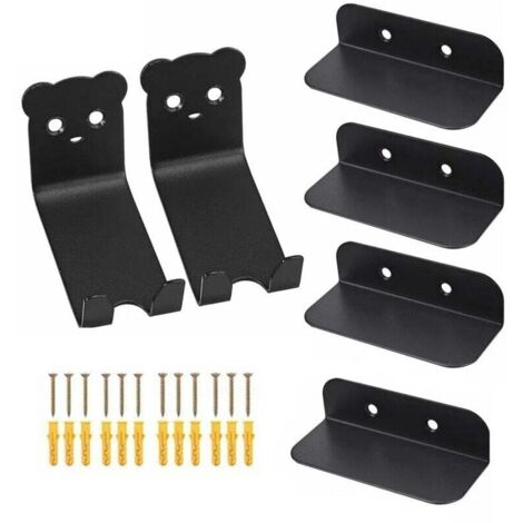 Set 6 Ganci Appendiabiti da Parete: Ganci Muro Acciaio per Casa e Bagno